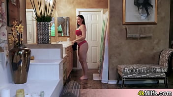 Preview 2 of Bratt Sis - Busty housewife cant wait go get fucked