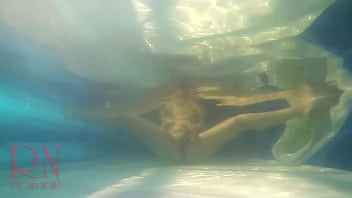 Preview 4 of Nickey Huntsman Dad - Underwater pussy show. Mermaid fingering masturbation Cam 3