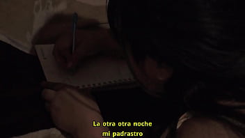 Preview 1 of Ma Ke Sat - Mi padrastro llega cansado del trabajo,  y yo aprovecho para cumplir mi fantasia de chupar su pene mientras el descansa SUB ESPA&Ntilde_OL
