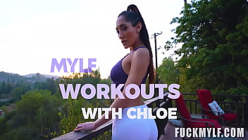 Preview 1 of Www Xn Xxx Indean Videos - fitness Mylf Chloe Amour to learn how to do the 200 squat challenge