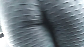 Preview 2 of Www Amisha X Video - Transparentando calz&oacute_n en mayas negras al bajar del carro