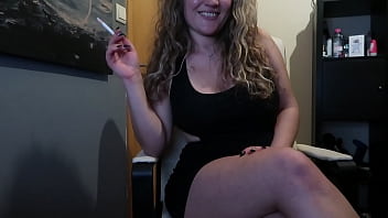 Preview 2 of Overy Virigin - HEY BABE i am USING a TINY DRESS while i SMOKE!! I TALK some things YOU WANT TO KNOW