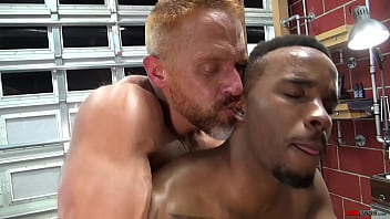 Preview 3 of Johnny Sins Kitchen Fuck - Barber Dink Caber fucks his customer Phoenix Fellington