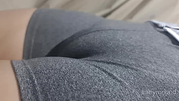 Preview 1 of Think He Got The Job - Just listen to these wet pussy sounds... I slapped and fingered her cameltoe and rubbed her bush and almost did an ASMR - Inmymound