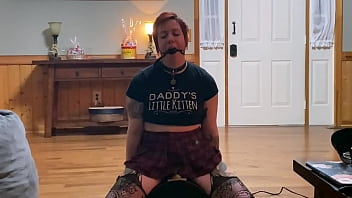 Preview 1 of Rajwap Malayalam - Red Head Goth Punk Slut Sybian Orgasm Denial By