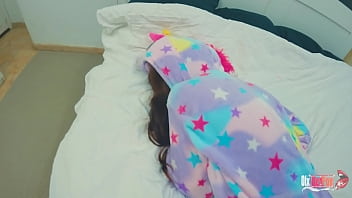 Preview 2 of Cindy Starfsl - Sweet Big Ass Step Sister in Unicorn Kigurumi Has Loving Sex at Home