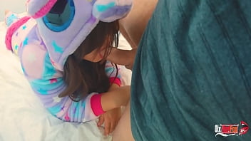 Preview 3 of Cindy Starfsl - Sweet Big Ass Step Sister in Unicorn Kigurumi Has Loving Sex at Home