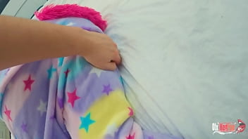 Preview 1 of Cindy Starfsl - Sweet Big Ass Step Sister in Unicorn Kigurumi Has Loving Sex at Home