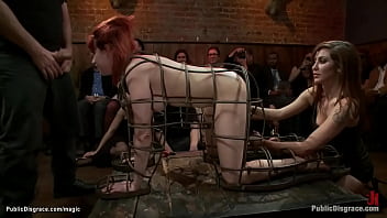 Preview 1 of Sandra Star5 - Ginger ass fucked and fisted in public