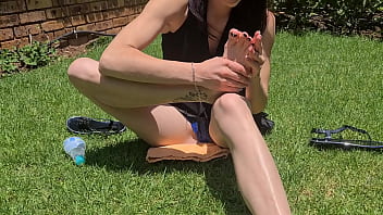 Preview 2 of Porn With Big Boofs - Sucking my toes and licking my feet | foot worshipping | foot fetish | gagging