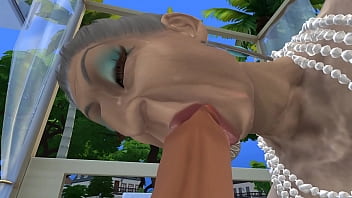 Preview 4 of Shemale Nailscratching - GRANNY TREAT 2 - When the cuckolds are away the old tarts will play - Sims 4