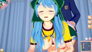 Preview 4 of Teen Sister Xxx - 【エロゲーコイカツ！】東方 埴安神袿姫におっぱい揉みまくりH！3DCG巨乳アニメ動画(東方プロジェクト)【ヘンタイゲーム とうほう かせん いばらき】