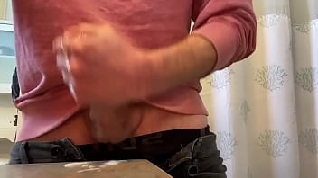 Preview 4 of Hindi Xxxx Bilu Film - Blowing my load on the counter