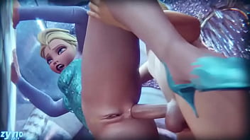 Preview 1 of Skingirl Party - Elsa hermoso anal