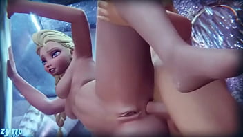 Preview 4 of Skingirl Party - Elsa hermoso anal
