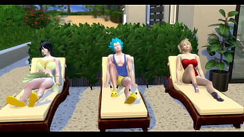 Preview 1 of Alura Jenson Stepson College Day - Parodia Hentai Epi 10 Vegeta tomando el sol y Mikasa y misa le dice para hacer un trio el acepta le dicen follame principe saiyayin