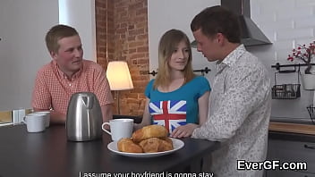 Preview 2 of Cudai Hindi - Indebted fella lets foxy friend to screw his girlfriend for dollars