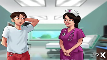 Preview 2 of Brund Xxx - SummertimeSaga - Nurse sucks my big cock E3 #63
