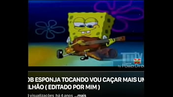 Preview 2 of 6salke Larke - Tocando uma dentro da agua bob esponja