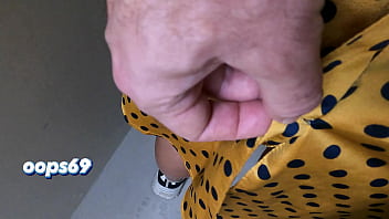 Preview 2 of Mireya Mexico - Husband Likes to See a Stranger Man to Touch his Wife&#039_s Big Ass in Public Places like Metro Subway Trains and buses