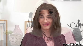 Preview 1 of 18 Year Sax Video - OMG! I also want an anal tranny sandwich after watching this! Roommates Ariel Demure,  Jenna Creed and Angelina Please are all so fucking HOT!