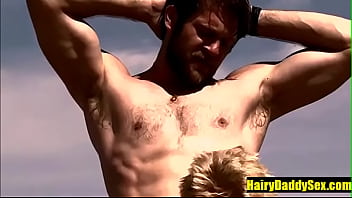Preview 2 of Wicked Xxx - Bear Lovers sex on the beach- HairyDaddySex.com