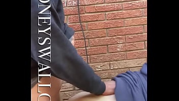 Preview 1 of Luiza Shy - FUCKED A TWINK OUTSIDE