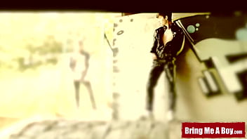 Preview 1 of Thief Sex Girl House - BRINGMEABOY Luke Geer And Curtis Cameron Bareback Outdoor