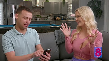 Preview 4 of Step Sister Fuck Dad - BANGBROS - Never Have I Ever With Busty Blonde Babe Slimthick Vic