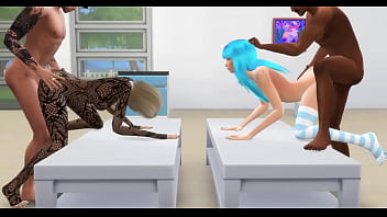 Preview 2 of Ben 10 Porno - Cute Girls Fucked in the Ass - Sims 4