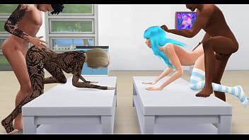 Preview 1 of Ben 10 Porno - Cute Girls Fucked in the Ass - Sims 4