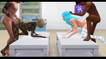 Preview 4 of Ben 10 Porno - Cute Girls Fucked in the Ass - Sims 4