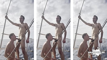 Preview 3 of Poren Xnxx - Twink sucks my cock on public gay cruise