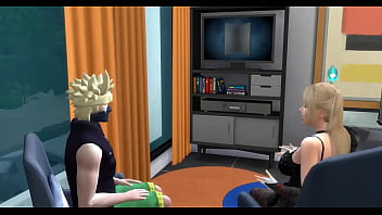 Preview 1 of 3gp Blow Job - Parodia Hentai Epi 6 Misa Amena viendo una pelicula con naruto y terminal exitado y van a la cama para follar y le dice follame como a hinata