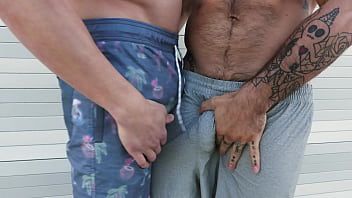 Preview 1 of Dubble Twin - NextDoorBuddies -  Sexy Aspen Pegged By Weight Lifting Muscle Hunk