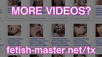 Preview 3 of Lana Rhodes Leah Gotti - Japanese Asian Tongue Spit Face Nose Licking Sucking Kissing Handjob Fetish - More at fetish-master.net