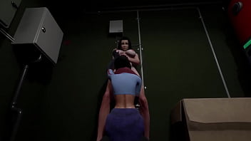 Preview 3 of Step Sister Tapping Out - Lesbians in the boiler room