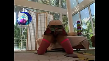 Preview 1 of Veri Hot Sex Vido Nawnlod - Hot chick in pink stockings eagerly sucks a big pounded cock and then rides it passionately