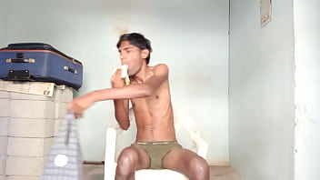 Preview 2 of Gym Moms - Rajesh putting banana in  to mouth
