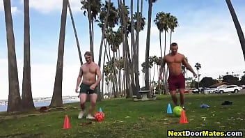 Preview 1 of Wwwx Bideo - Hot hunks fuck after work out