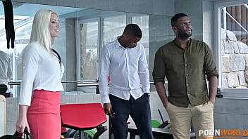 Preview 1 of Tranny Golden - Slutty Real Estate Agent Blanche Bradburry Takes Airtight BBC Gangbang GP2217