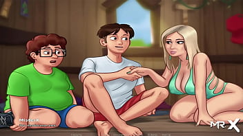 Preview 1 of Farst Time Poram - SummertimeSaga - Laundry Sex E3 #54