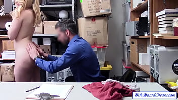 Preview 2 of Der Arschlecker - An officer face fucking teen shoplifter
