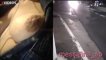 Preview 3 of French Moms And Boy - MESSALINA - MARRIED LATINA LIKES TO FEEL WHOLE AND SHOW HER NATURAL TITS TO DRIVERS (SEE FULL ON RED)