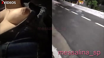 Preview 4 of French Moms And Boy - MESSALINA - MARRIED LATINA LIKES TO FEEL WHOLE AND SHOW HER NATURAL TITS TO DRIVERS (SEE FULL ON RED)