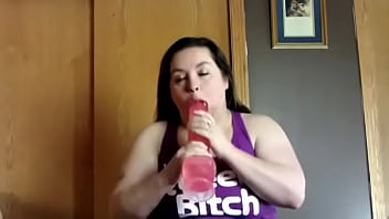Preview 1 of Lesbo Kegs - Sexy BBW Exercise Ball Blowjob
