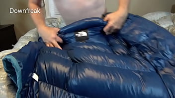 Preview 3 of Islamabad Kamwali Nude - Long Version 17min. Humping North Face Down Jacket And Covers It With Cum.