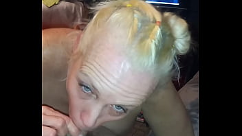 Preview 1 of Xxx99 Videos Pees - Big Ass MILF step mom sucks cock and licks balls while showing off her big tit before swapping back to sucking dick 2hot