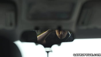 Preview 1 of Boobs Force Touch - Jack Hunter was submitted in a full deep cavity search by the muscular border patrol officer Nick Capra,  and he got horny when Officer Nick tastes his ass.