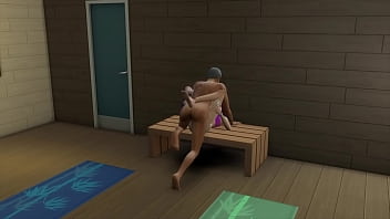 Preview 3 of Fair Tail Sex - Casa En Alquiler llego el due&ntilde_o y el Viejo pervertido se Folla a la Esposa de su hijastri y a su esposa  haciendo Yoga sin que los vea